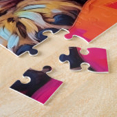 Farbenfroher Havanese schlafend Puzzle (Seite)