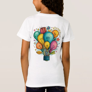 Farbenfroher Heißluftballon Glühbirne T - Shirt -