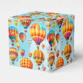 Farbenfroher Heißluftballon in der Sky-Geschenkbox Geschenkschachtel (Vorderseite)