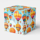 Farbenfroher Heißluftballon in der Sky-Geschenkbox Geschenkschachtel (Rückseite)