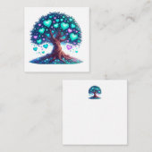 Farbenfroher Herz-Gestell Mitteilungskarte (Vorne/Hinten)