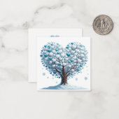 Farbenfroher Herz-Gestell Mitteilungskarte (Vorderseite/Rückseite Beispiel)