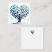 Farbenfroher Herz-Gestell Mitteilungskarte (Vorne/Hinten)