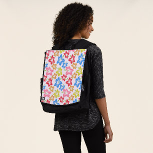Farbenfroher Hibiskus, Blumenmuster Rucksack