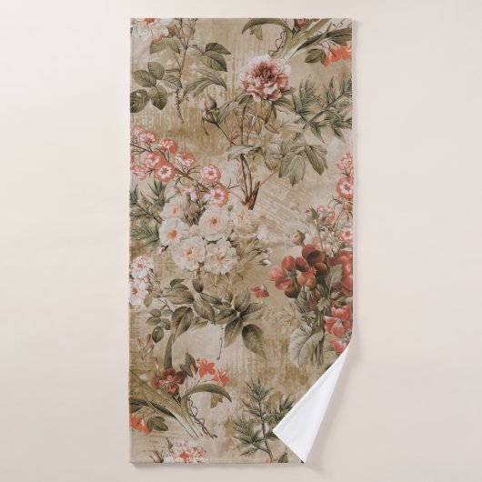 farbenfroher Hintergrund der Blume. Aquarell Illus Badehandtuch (Badehandtuch)