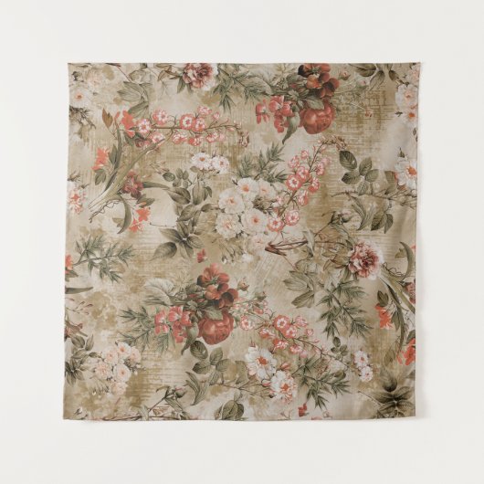 farbenfroher Hintergrund der Blume. Aquarell Illus Wandteppich (Vorderseite (Horizontal))