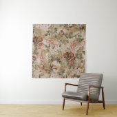 farbenfroher Hintergrund der Blume. Aquarell Illus Wandteppich (Beispiel)