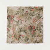 farbenfroher Hintergrund der Blume. Aquarell Illus Wandteppich (Vorderseite)