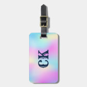 Farbenfroher Hintergrund Gepäckanhänger (Vorderseite vertikal)