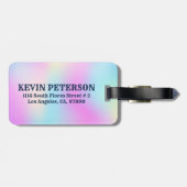 Farbenfroher Hintergrund Gepäckanhänger (Rückseite horizontal)