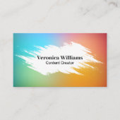 Farbenfroher Hintergrund Visitenkarte (Vorderseite)