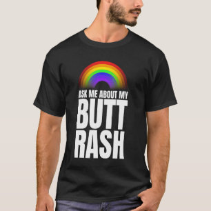 Farbenfroher Hintern Rash Joke Funny Vacchini T-Shirt