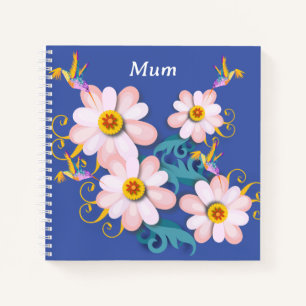 Farbenfroher Humming Bird Notizblock