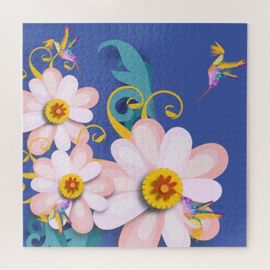 Farbenfroher Humming Bird Puzzle (Horizontal)