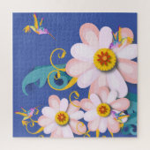 Farbenfroher Humming Bird Puzzle (Vertikal)