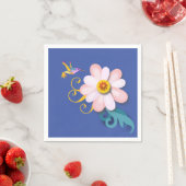 Farbenfroher Humming Bird Serviette (Beispiel)