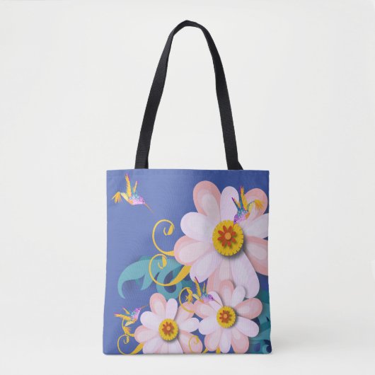 Farbenfroher Humming Bird Tasche (Vorderseite)