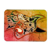 Farbenfroher Hund: Ein tapferer Geist wird die Wel Magnet (Horizontal)