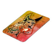 Farbenfroher Hund: Ein tapferer Geist wird die Wel Magnet (Linke Seite)