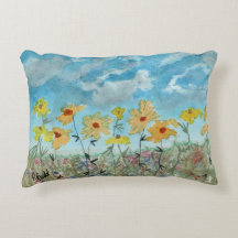 Farbenfroher Impressionist Gänseblümchen Akzentkis