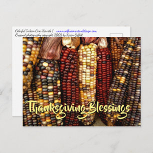 Farbenfroher indischer Cornflakes Kernels Foto Ern Postkarte