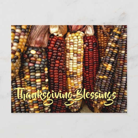 Farbenfroher indischer Cornflakes Kernels Foto Ern Postkarte (Vorderseite)