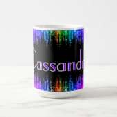 Farbenfroher Individuelle Name, der ein Geschenk f Kaffeetasse (Mittel)