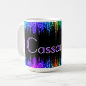 Farbenfroher Individuelle Name, der ein Geschenk f Kaffeetasse (Vorderseite Links)