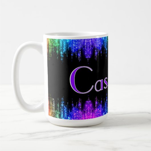Farbenfroher Individuelle Name, der ein Geschenk f Kaffeetasse (Links)