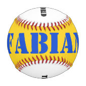 Farbenfroher, individueller Ecudor-Baseball Baseball (Rückseite)
