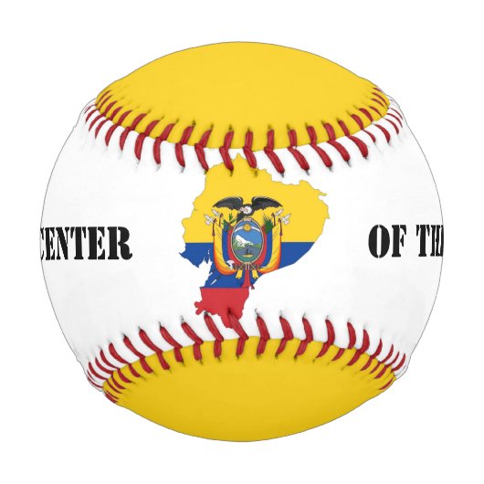 Farbenfroher, individueller Ecudor-Baseball Baseball (Vorderseite)