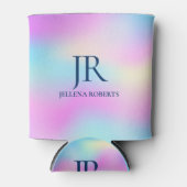 Farbenfroher irideszierender holografischer Hinter Dosenkühler (Vorderseite)