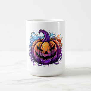 Farbenfroher Jack-O-Lantern Kaffeetasse