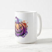 Farbenfroher Jack-O-Lantern Kaffeetasse (VorderseiteRechts)