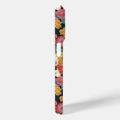 Farbenfroher japanischer Blumenprint mit Monogramm Case-Mate iPhone Hülle (Rückseite / Rechts)