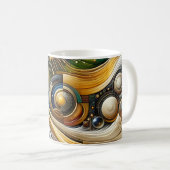 Farbenfroher Kaffeebecher Kaffeetasse (VorderseiteRechts)