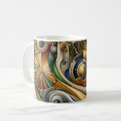 Farbenfroher Kaffeebecher Kaffeetasse (Vorderseite Links)
