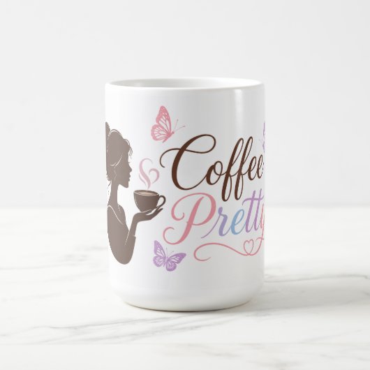 Farbenfroher Kaffeebecher mit dem Coffee Pretty-Lo Kaffeetasse (Mittel)
