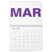 Farbenfroher Kalender 2025, Monatsplaner, Minimali (Mär 2027)