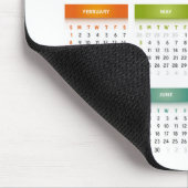 Farbenfroher Kalender 2026 - Regenbogenfarben 3 Sp Mousepad (Ecke)