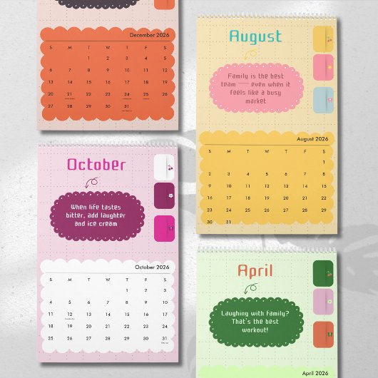 Farbenfroher Kalender & Fröhlicher Inspirationskal