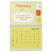 Farbenfroher Kalender mit fröhlicher Inspiration (Feb 2027)