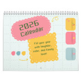 Farbenfroher Kalender mit fröhlicher Inspiration (Titelbild)