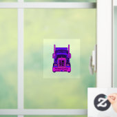 Farbenfroher kanadischer Freiheitskonvoi Fensteraufkleber (Zuhause)