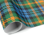 Farbenfroher Karierter rustikaler Classic Tartan Geschenkpapier (Rolleneckpunkt)