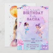 Farbenfroher Karneval: Kommen Sie zu uns für einen Einladung (Vorne/Hinten)