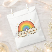 Farbenfroher Kawaii-Regenbogenpride Geschenktütchen (Ausgeschnitten)