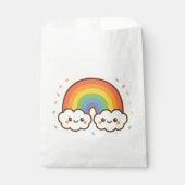 Farbenfroher Kawaii-Regenbogenpride Geschenktütchen (Vorderseite)