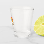 Farbenfroher Kawaii-Regenbogenpride Schnapsglas (Rechts)
