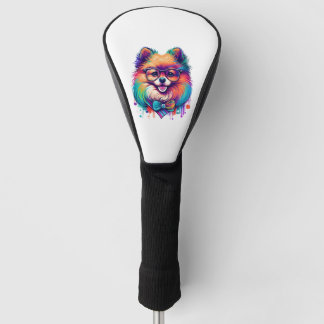 Farbenfroher Kawaii Spitz Hipster Golf Headcover